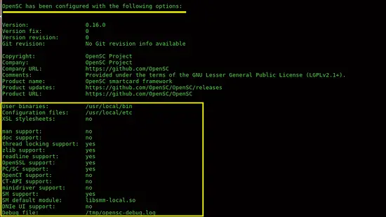 Configure output 1