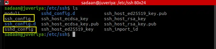 listing ssh directory 