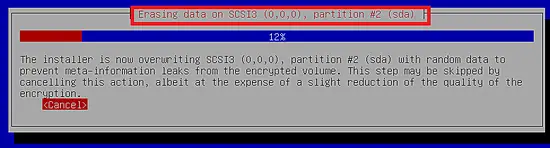 Erasing data from sda2