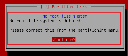 Set the root file system