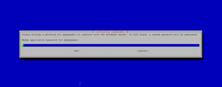 phpmyadmin password