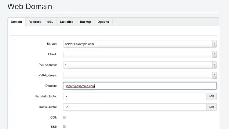 Add website for Rspamd GUI
