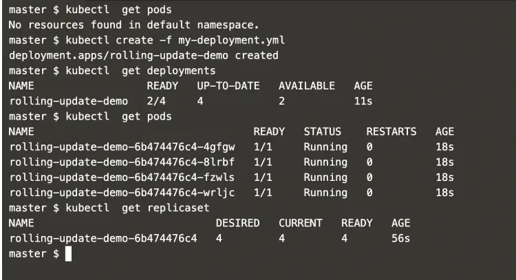 kubectl rollout status deployment