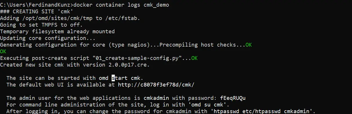 How to monitor Windows systems with Checkmk in a Docker container