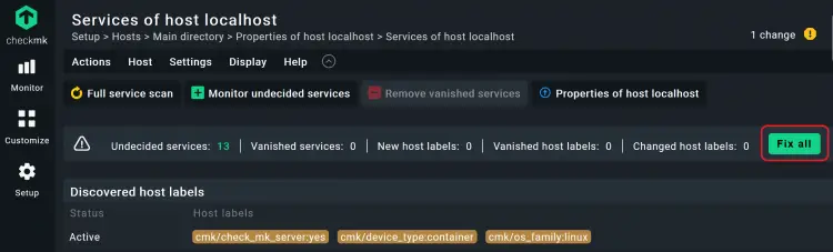 Automated service discovery in Checkmk