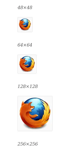 Firefox icons