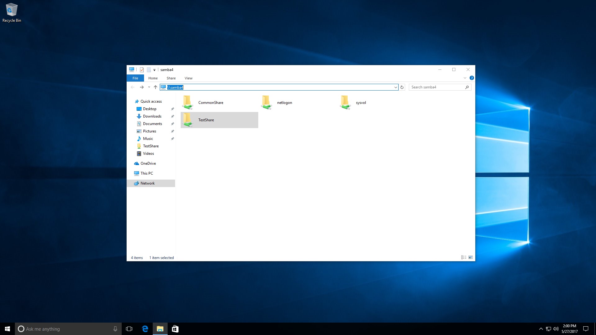 Samba 4 with Active Directory on CentOS 7 rpm based installation with