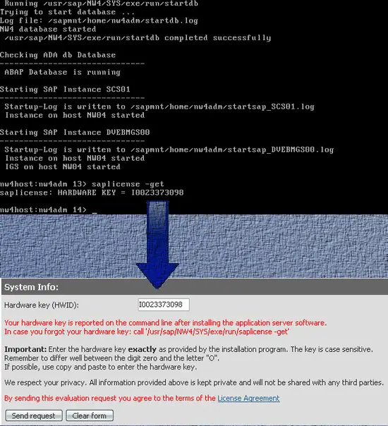 Requesting a license key