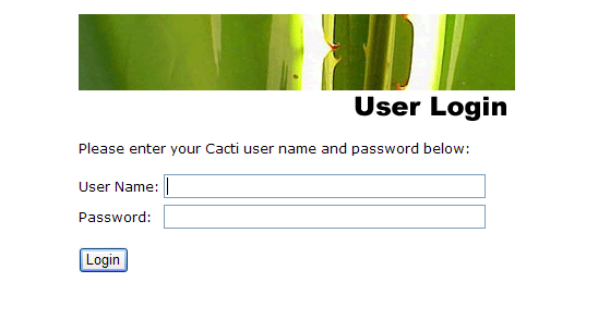 Cacti Login