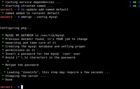 mysql --config 2