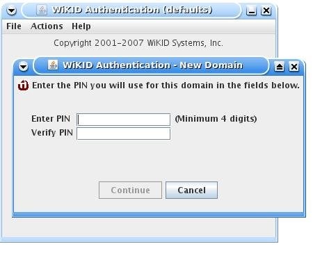 Mutual Authentication Token - Enter PIN