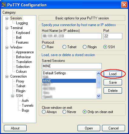 Step 2 -  Load the connection profile