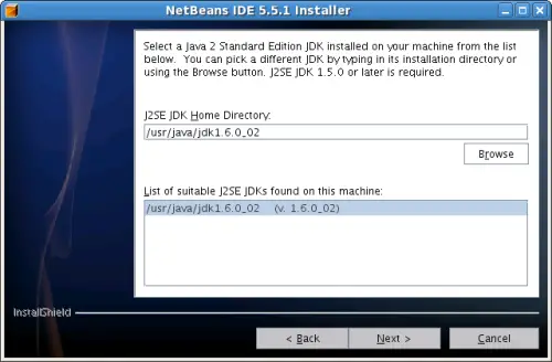 Sun Java SE 6 JDK and NetBeans 5.5.1 on Fedora 7 - Pic14
