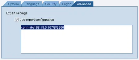 PlatinGUI connection settings