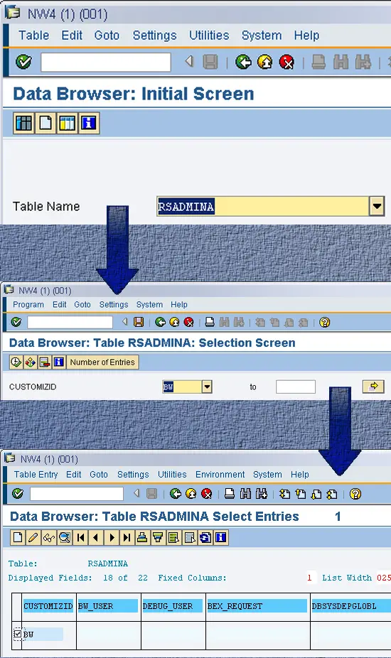 Assigning BW to client 001