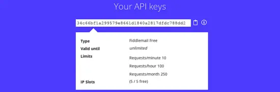 get API key