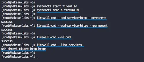 Configure Firewalld