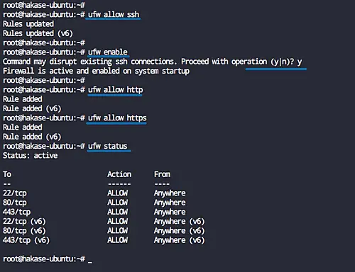 Configure UFW Firewall