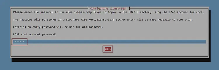 LDAP user password