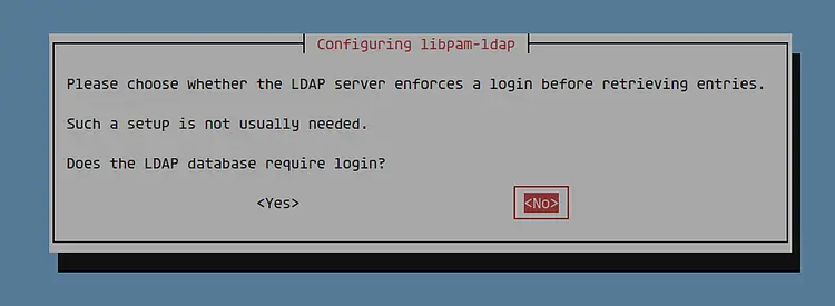 LDAP database login