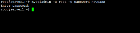 Change the MySQL or MariaDB root password