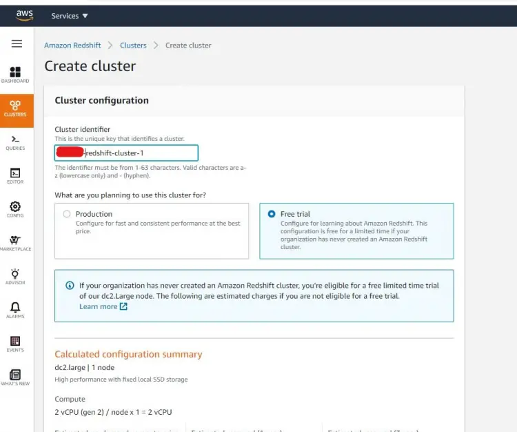 Cluster Configuration