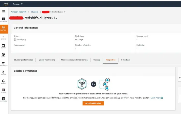 Cluster permissions and overview
