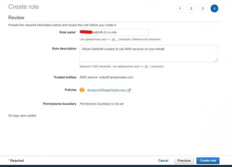 Review Role Settings