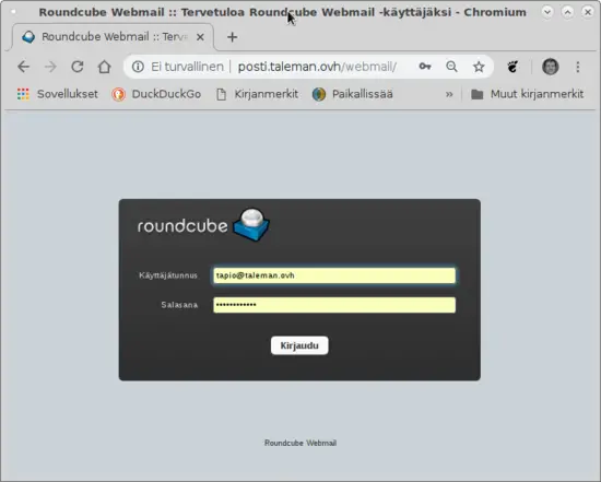 RoundCube Login