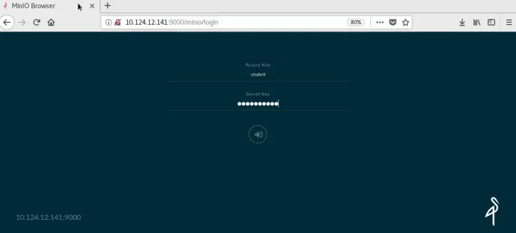 MinIO Login