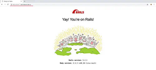 Rails is running successfully