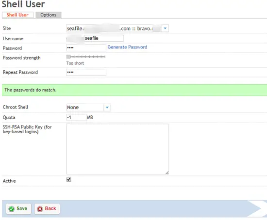 SSH user