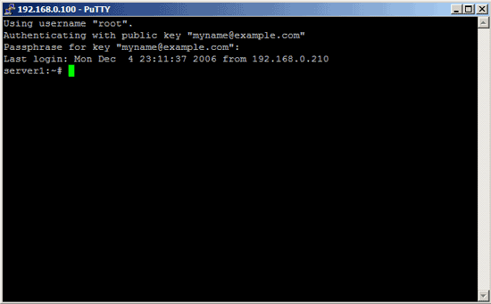 public key is now used for authentication