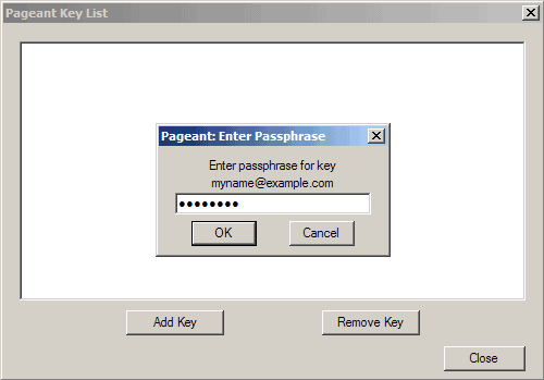 Enter the passphrase