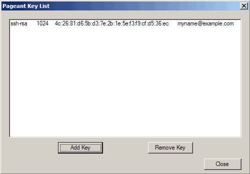 Close the window, when key is listed