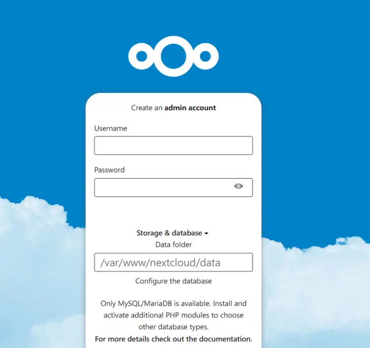 installation page
