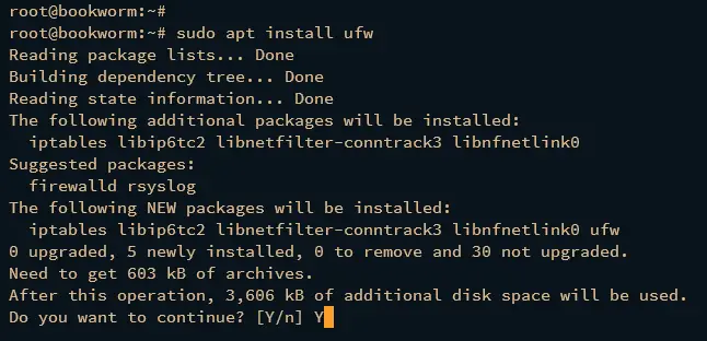 install ufw