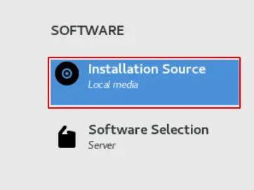 set up installation source of Rocky Linux