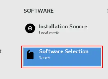 Select software packages