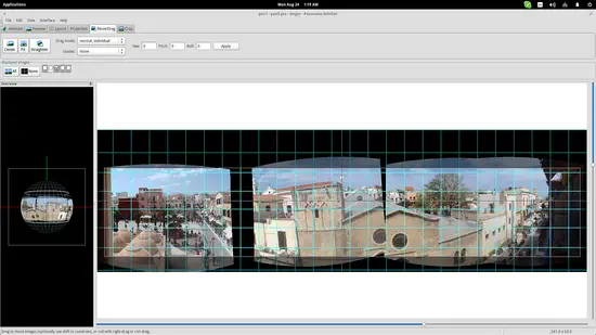 Drag  and Drop images into the panorama view.