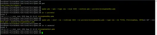 Create certificates