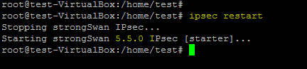 restart ipsec