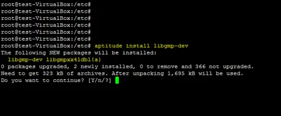 install libgmp-dev