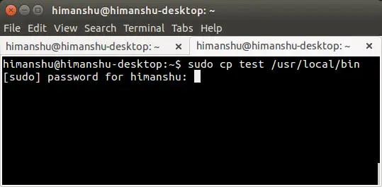 run command with sudo