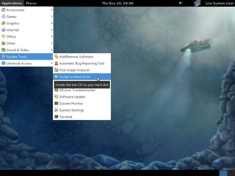 How To Install Gnome In Fedora 14 Live