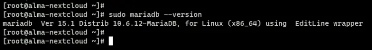 checking mariadb version