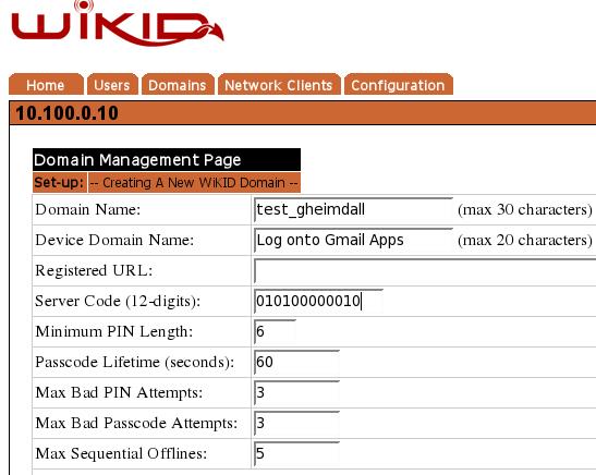 Create Domain