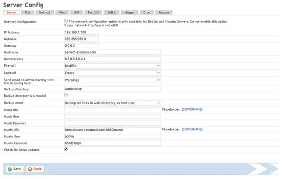 ISPConfig Munin configuration.