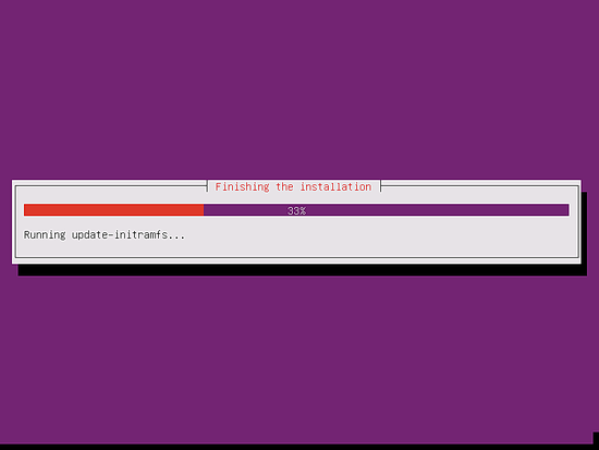 Updating initramfs
