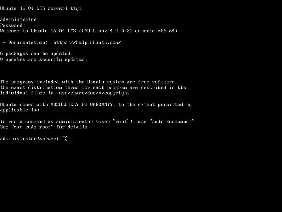 First Login to Ubuntu